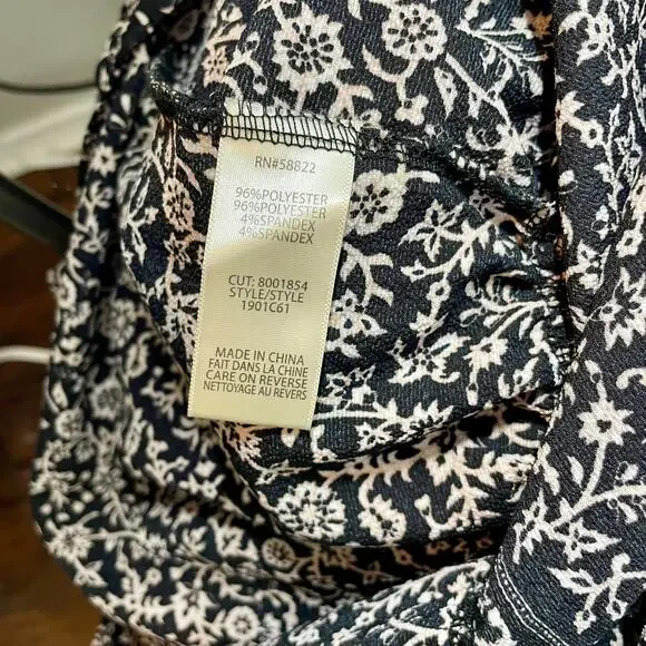 Max Studio Women's Black & White Crepe Tiered Casual Summer Maxi Dress Sz Small - Picture 7 of 8